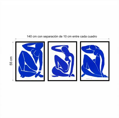 SET 3 CUADROS BLUE NUDES MEDIANOS MATISSE